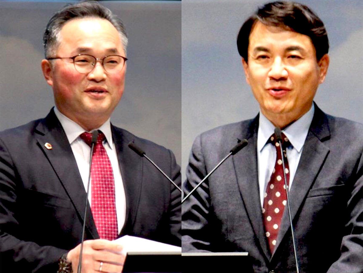 ▲ 좌 이기찬 강원도의회 부의장, 우 김진태 강원도지사.jpg