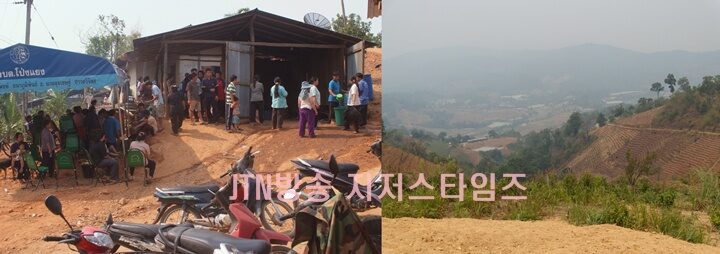 마을 사람들과 교회 터에서 바라본 마을.jpg